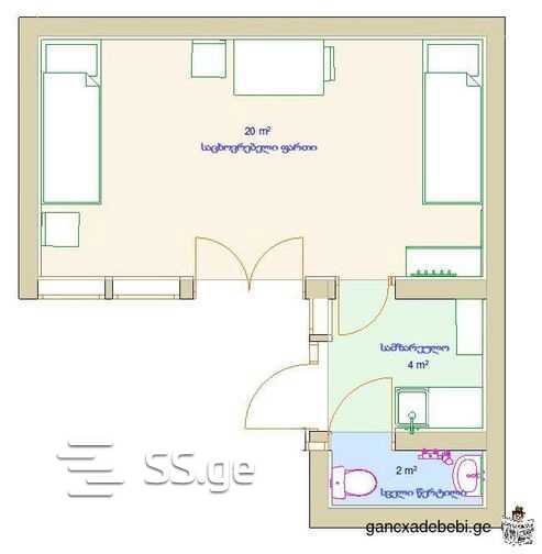 1 Room Private House Daily Rent. Isani view 4