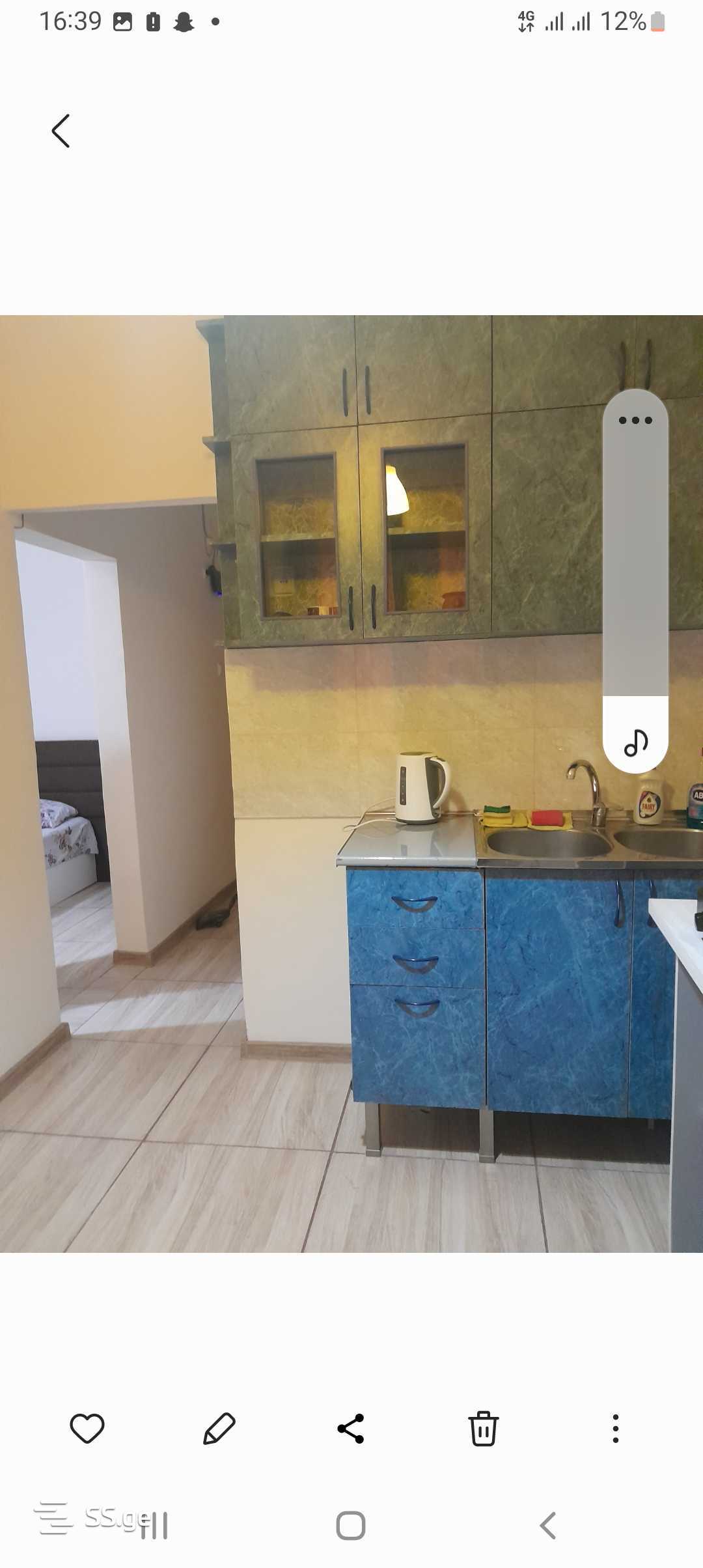 1 Room Flat Daily Rent. Rustavi view 3