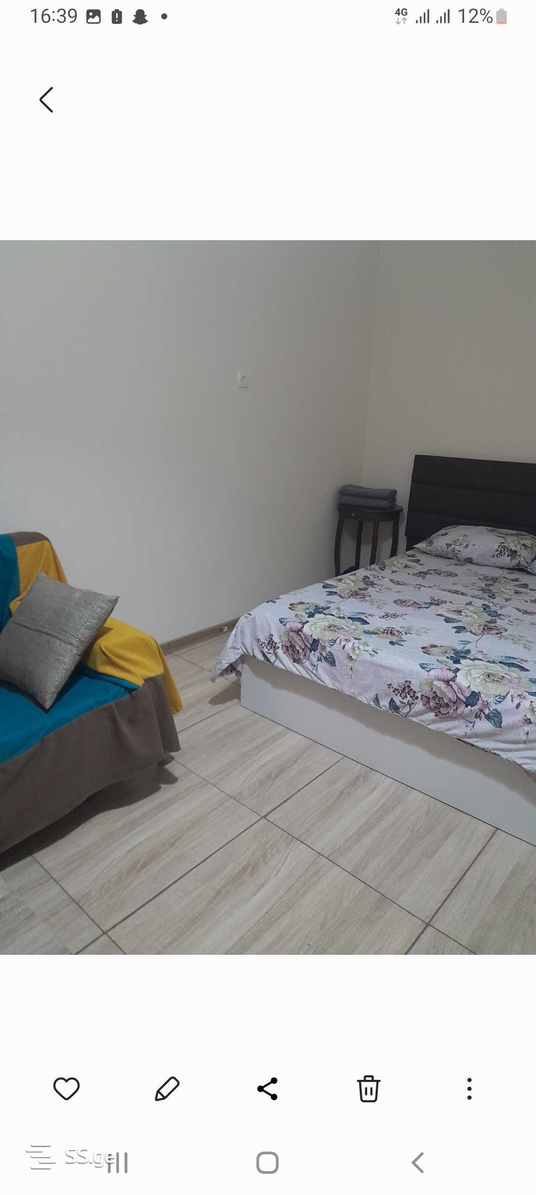 1 Room Flat Daily Rent. Rustavi view 4