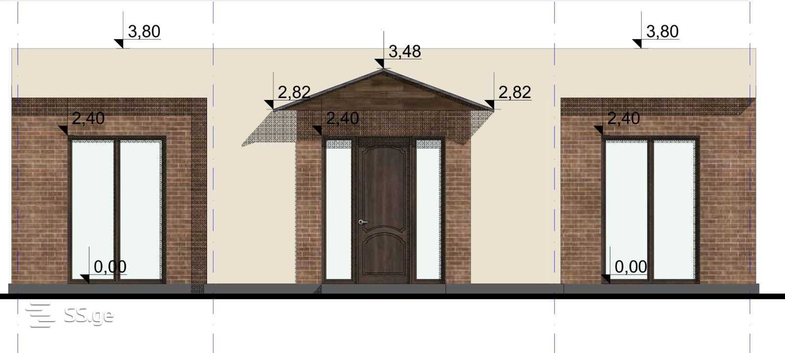 3 room Private House For Sale. Bazaleti, 50000 29252088 ss.ge