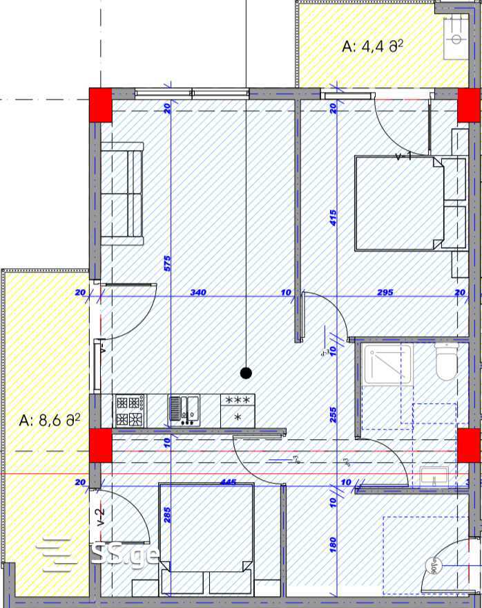 3 Room Flat For Sale view 1