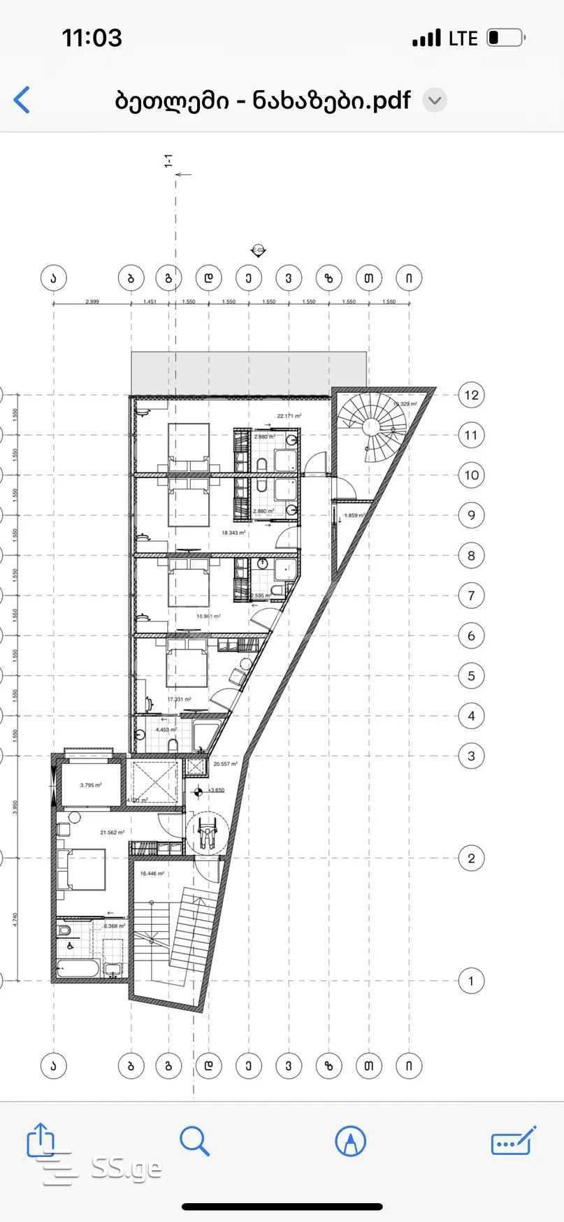Land For Sale. Sololaki view 4