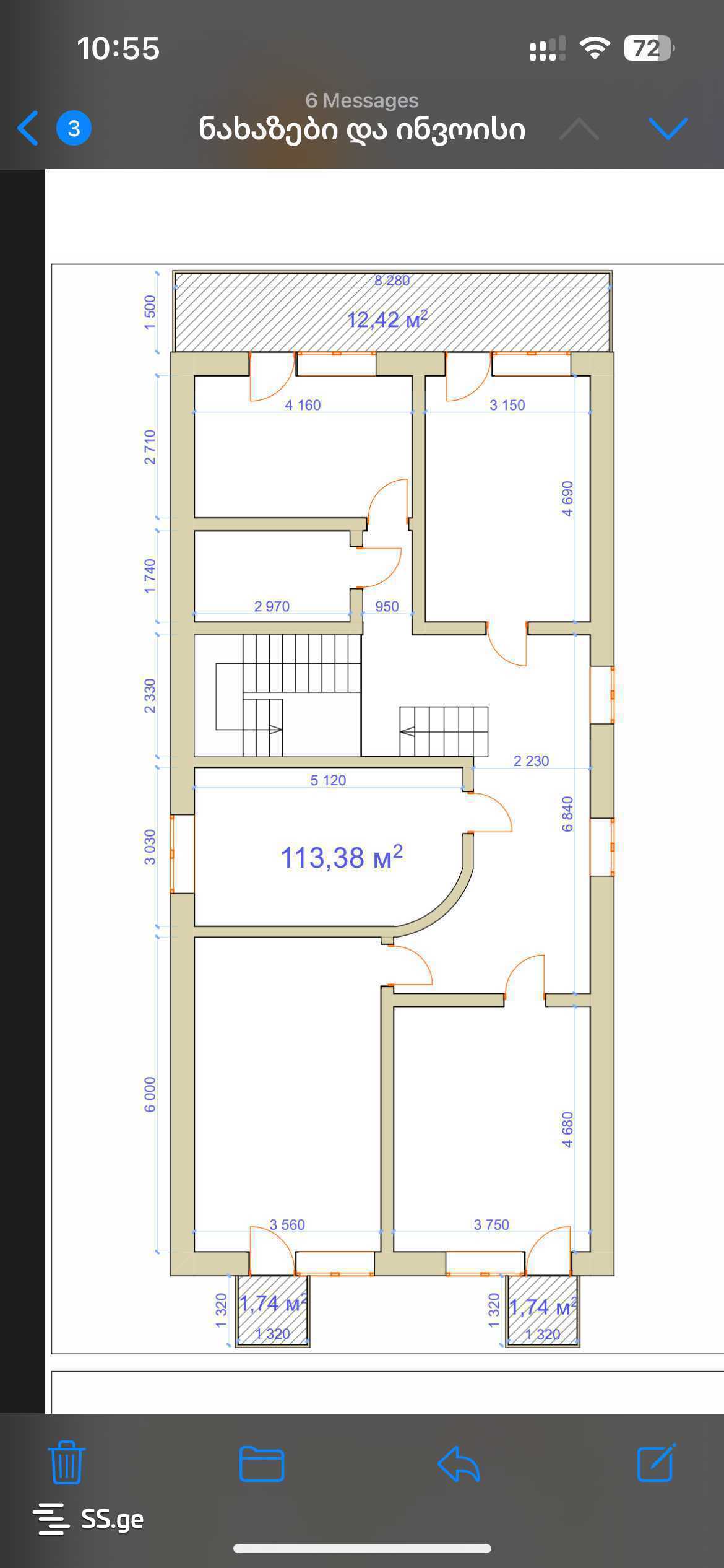 10 Room Private House For Rent. Vera view 10