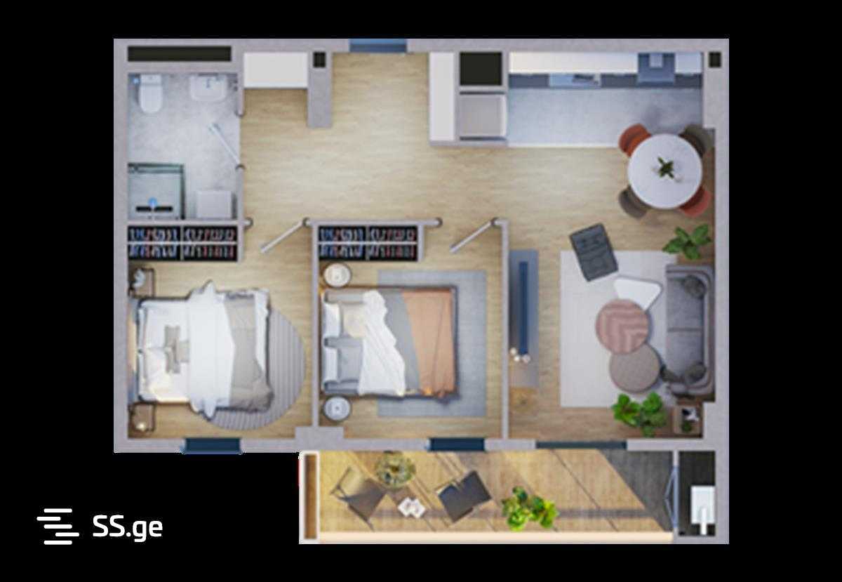 3 Room Flat For Sale view 2