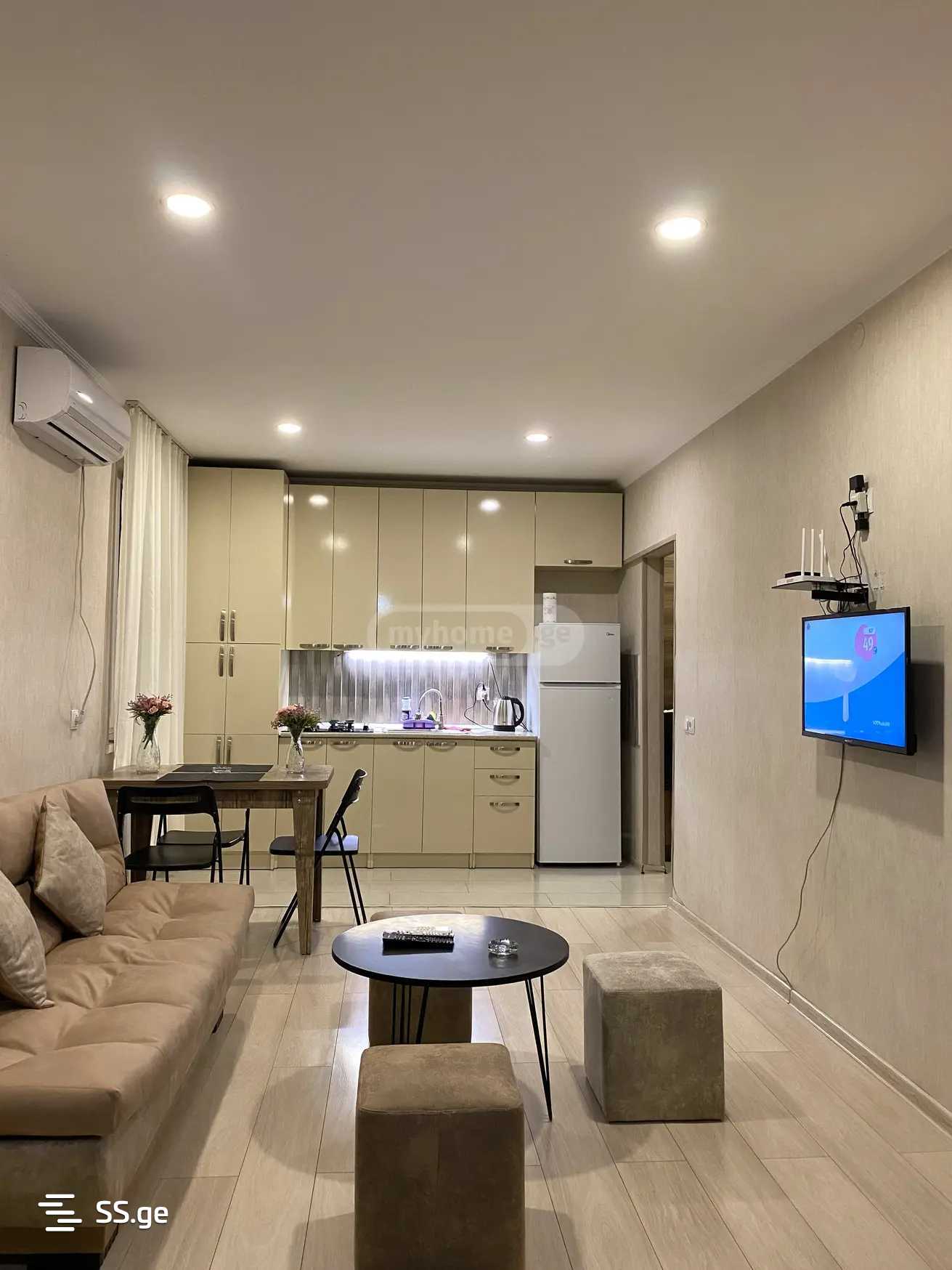 2 Room Flat Daily Rent. Chugureti view 1