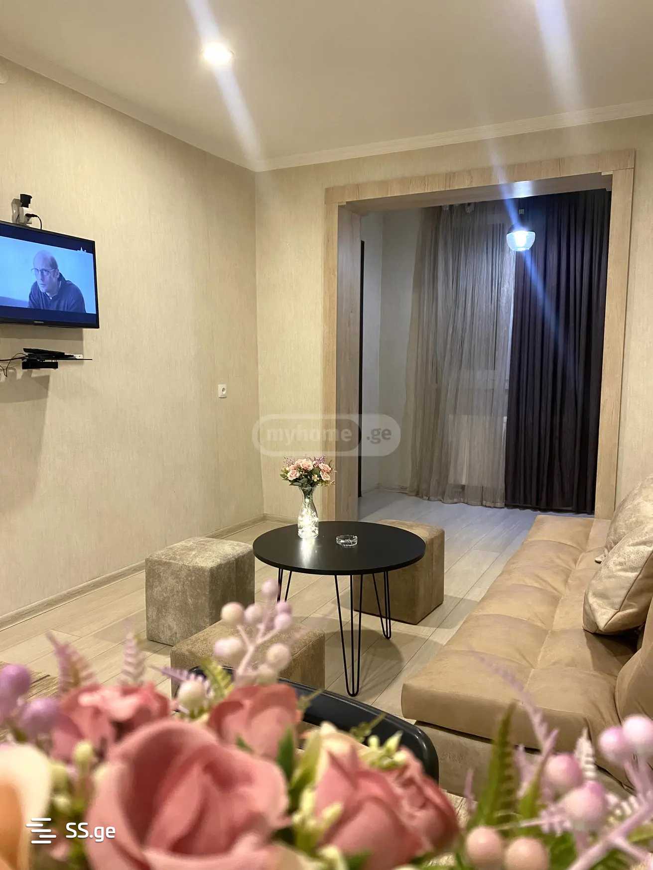 2 Room Flat Daily Rent. Chugureti view 5