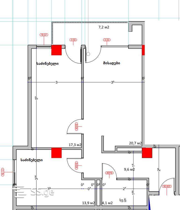 3 Room Flat For Sale view 2