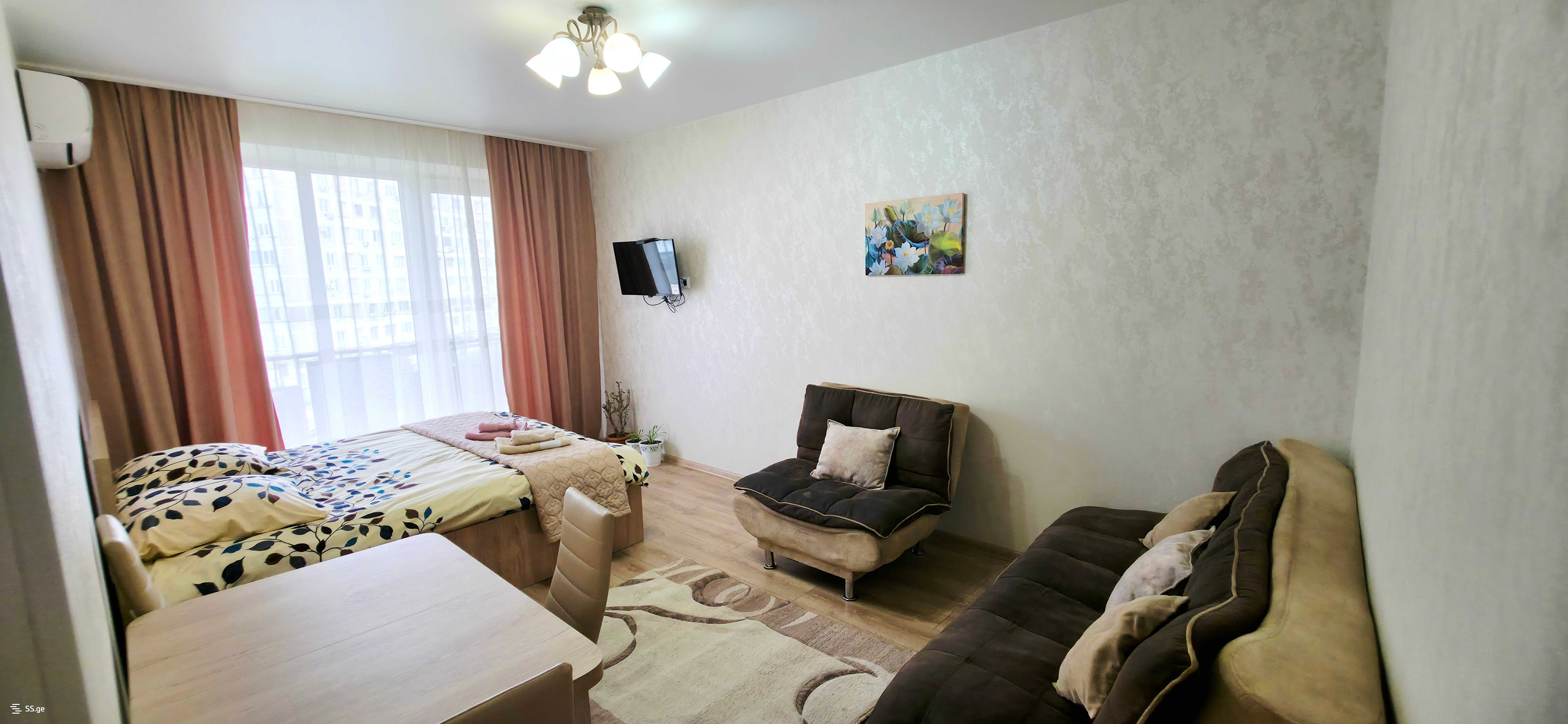 1 Room Flat Daily Rent. Rustavi view 1