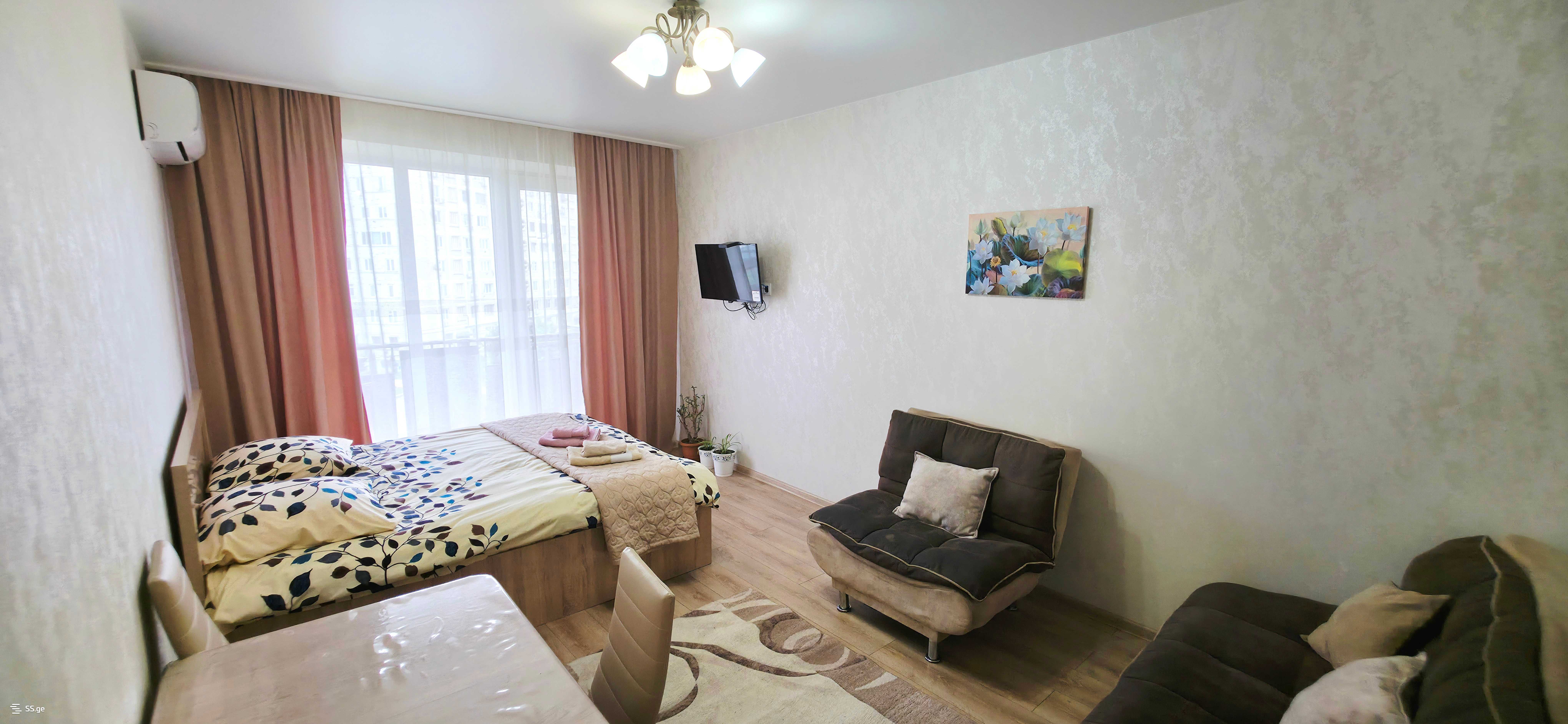 1 Room Flat Daily Rent. Rustavi, 3 of 4