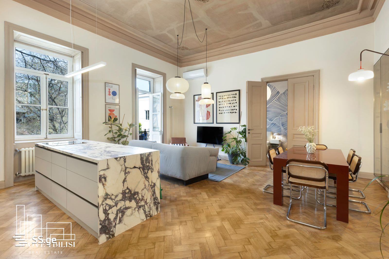 David Aghmashenebeli Ave, 55/1: 3-Room, 91.0 M² | Korter.Ge view 31