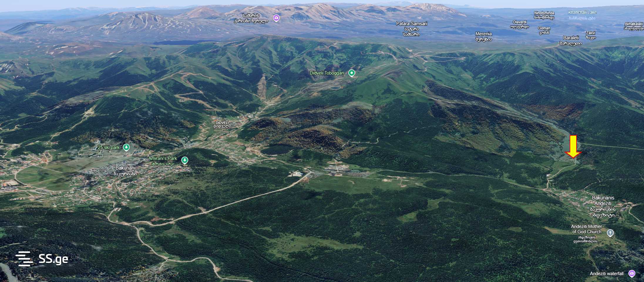 Land For Sale. Bakurianis Andeziti view 3