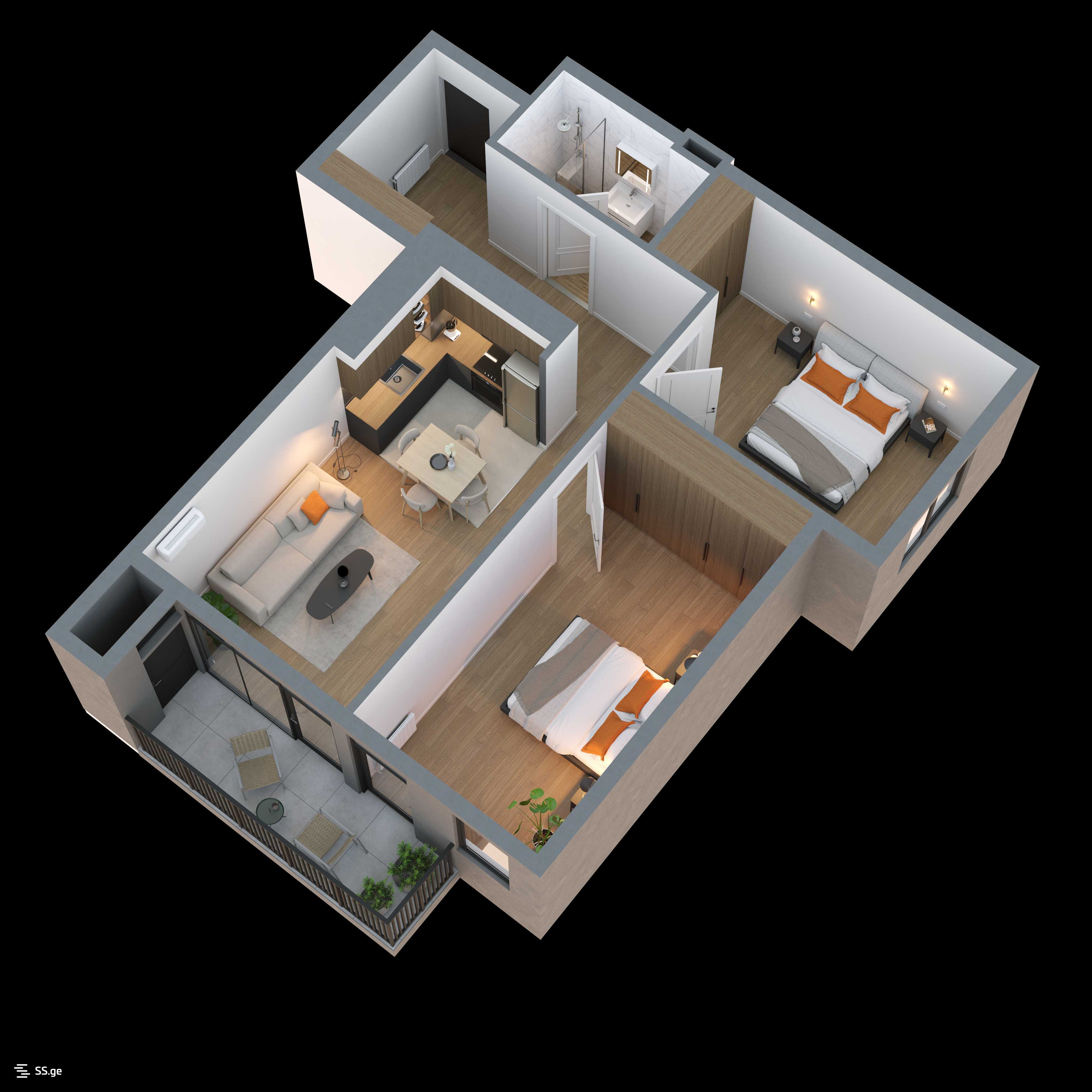 3 Room Flat For Sale view 1