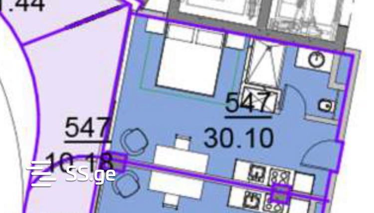 Продажа 1-комната Квартира view 2
