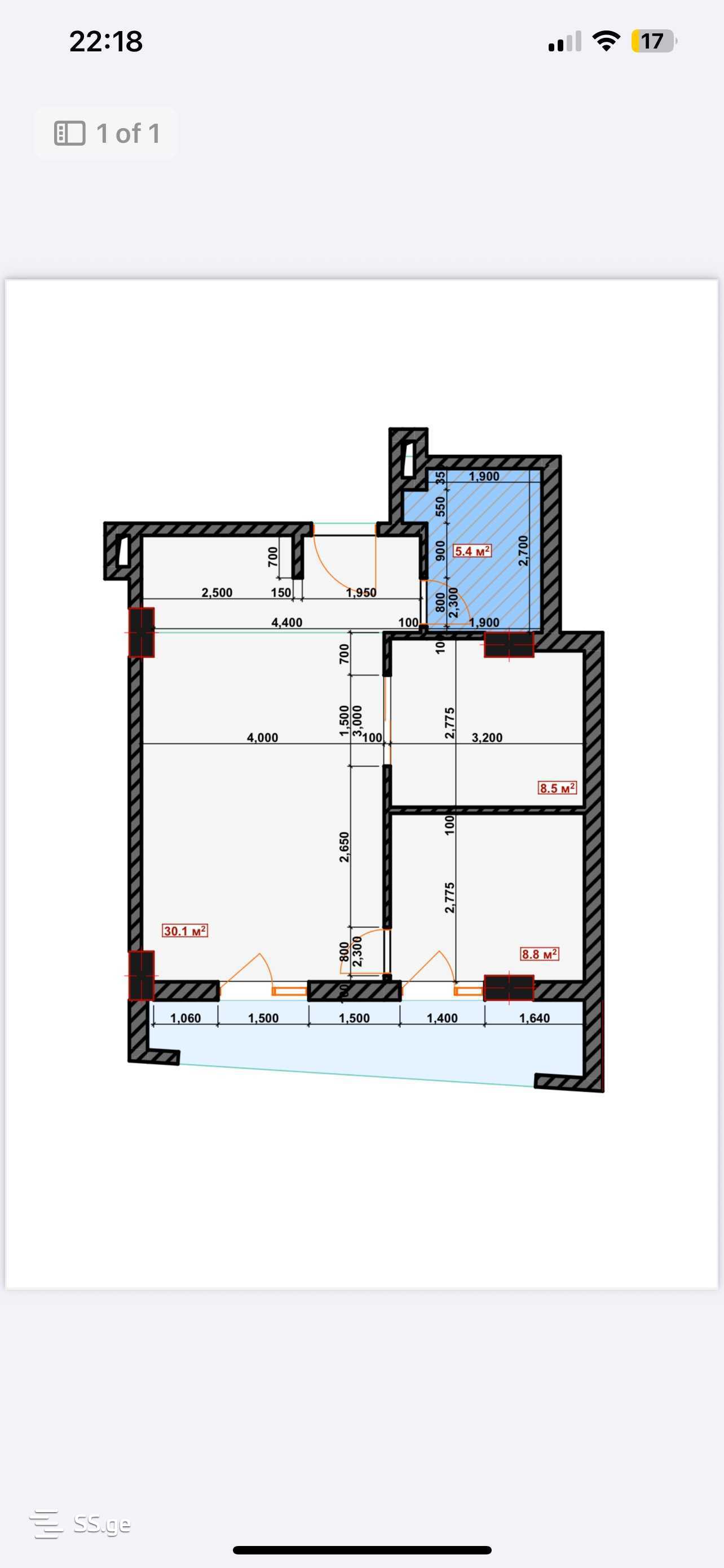 Продажа 1-комната Квартира view 8