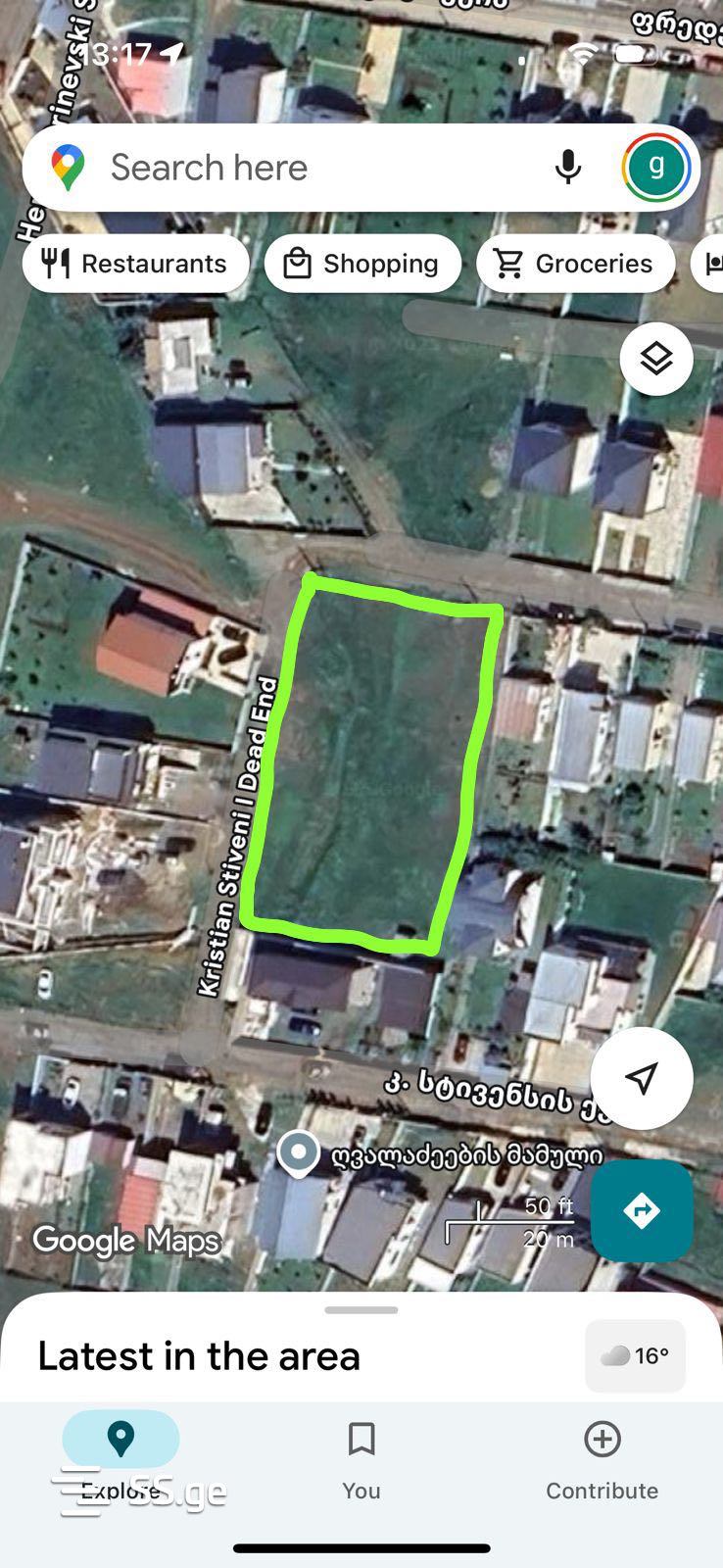 Land For Rent. Didi Digomi view 1