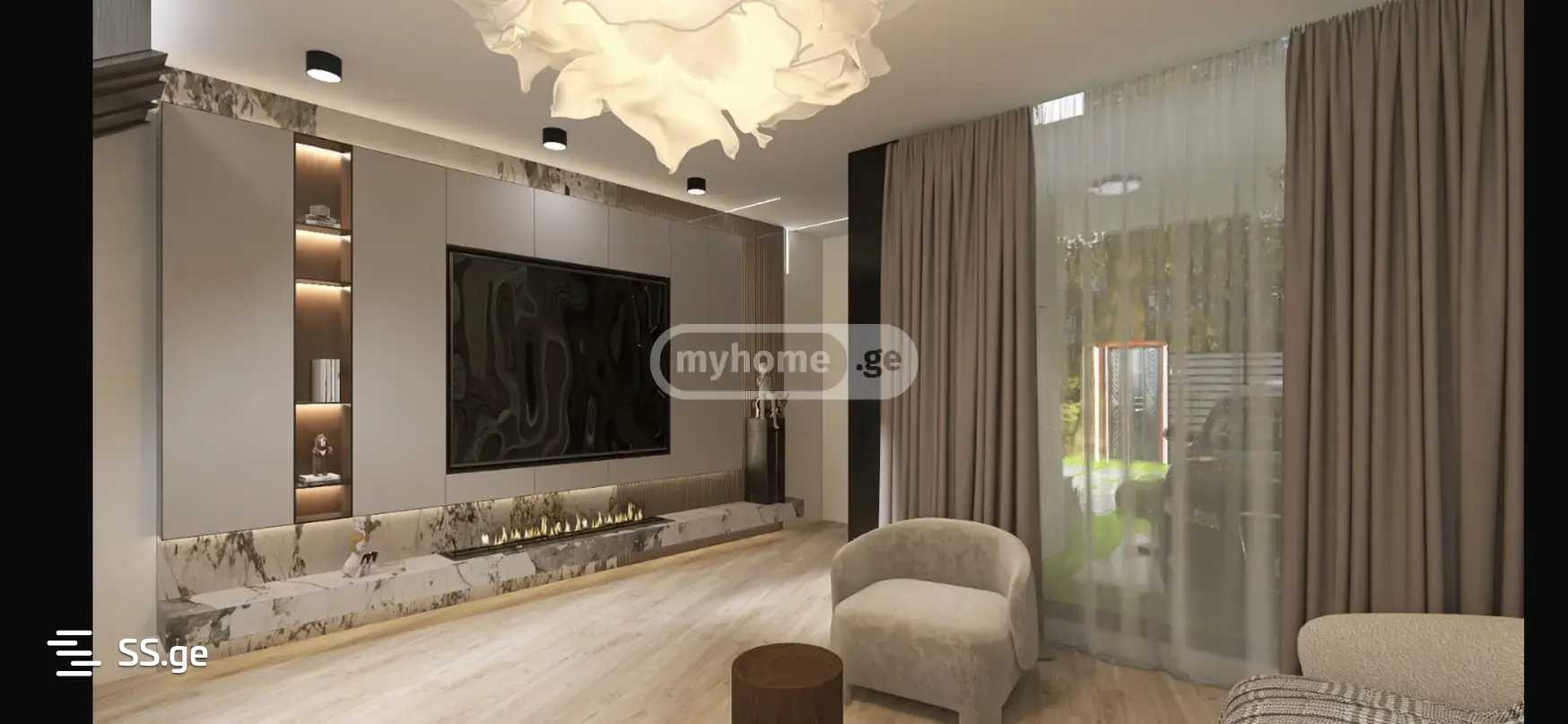 8 Room Private House For Rent. Vake, 3 of 4