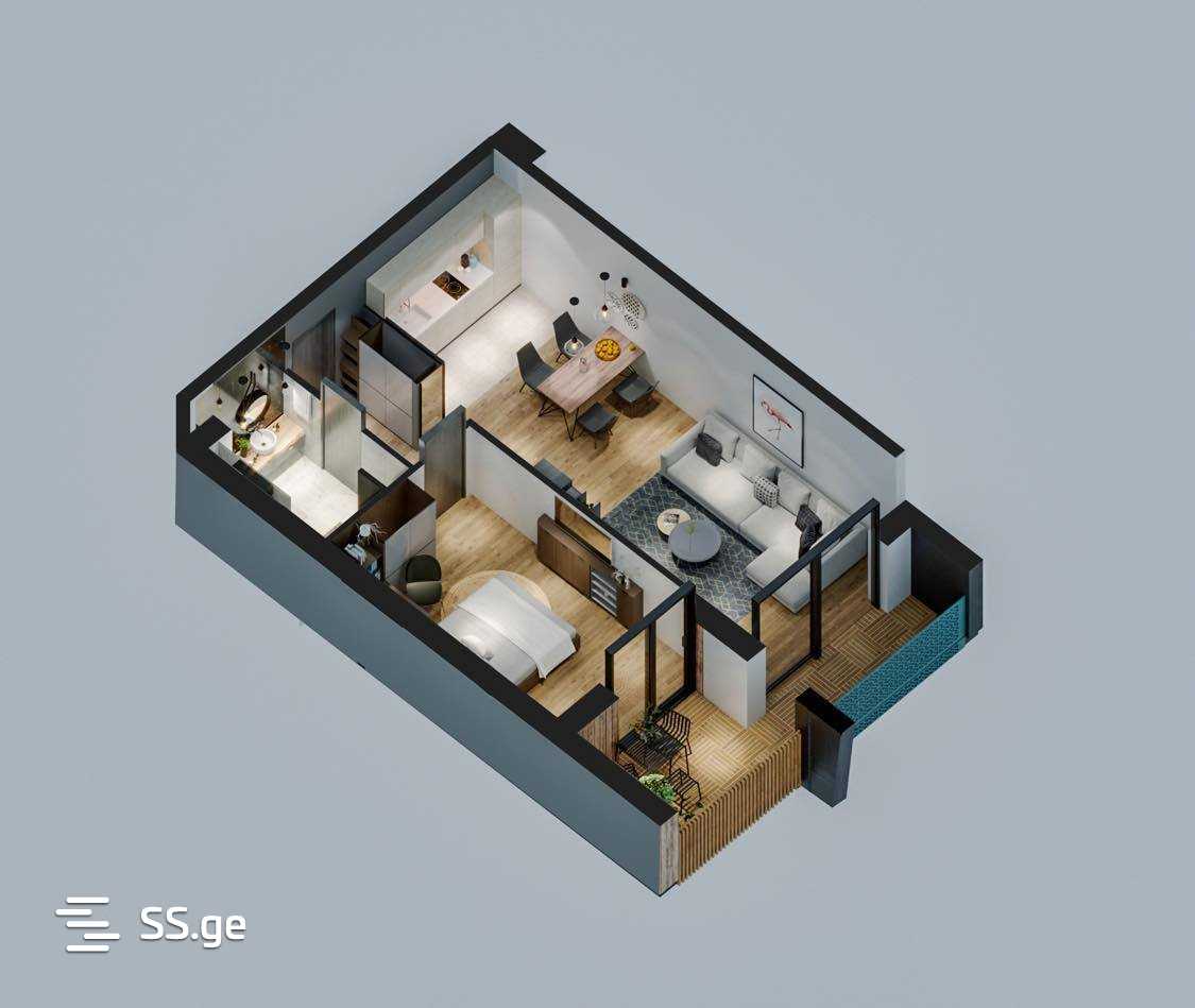 For Sale 2 Room Apartment Abastumanshi view 17