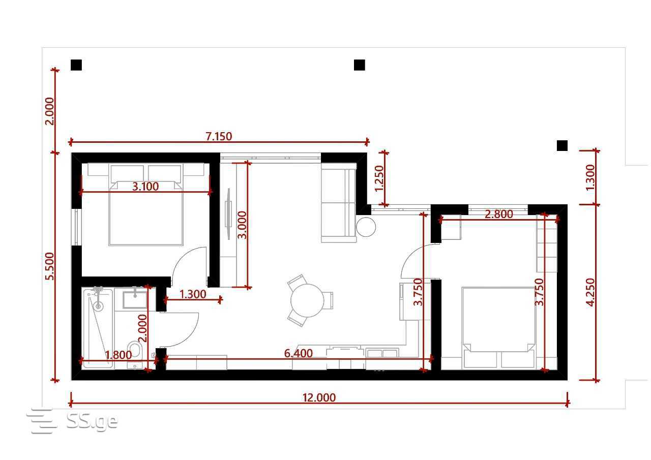 3 Room Private House For Sale view 12