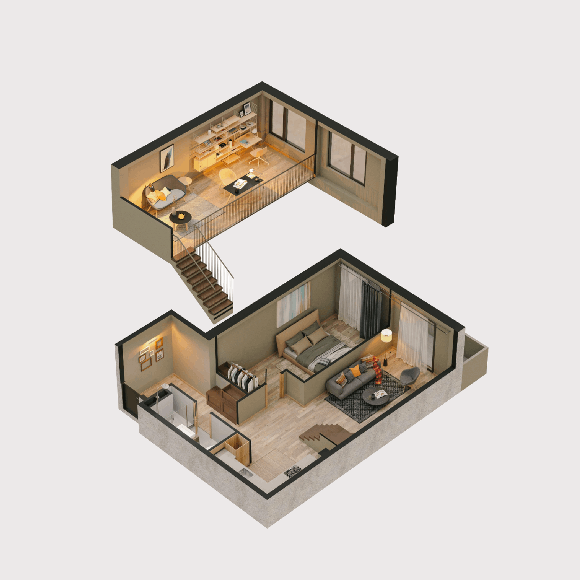 2 Room Flat For Sale view 1
