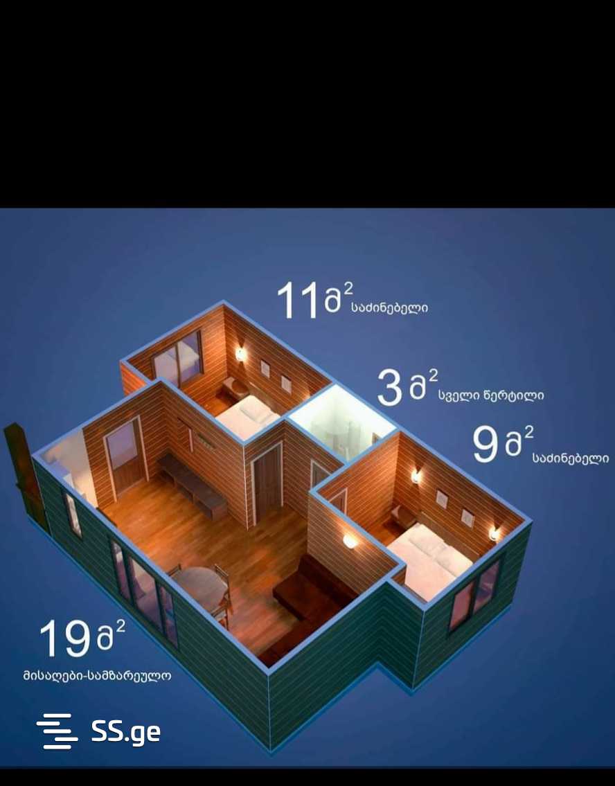 3 Room Summer Cottage Daily Rent. Bakuriani view 3