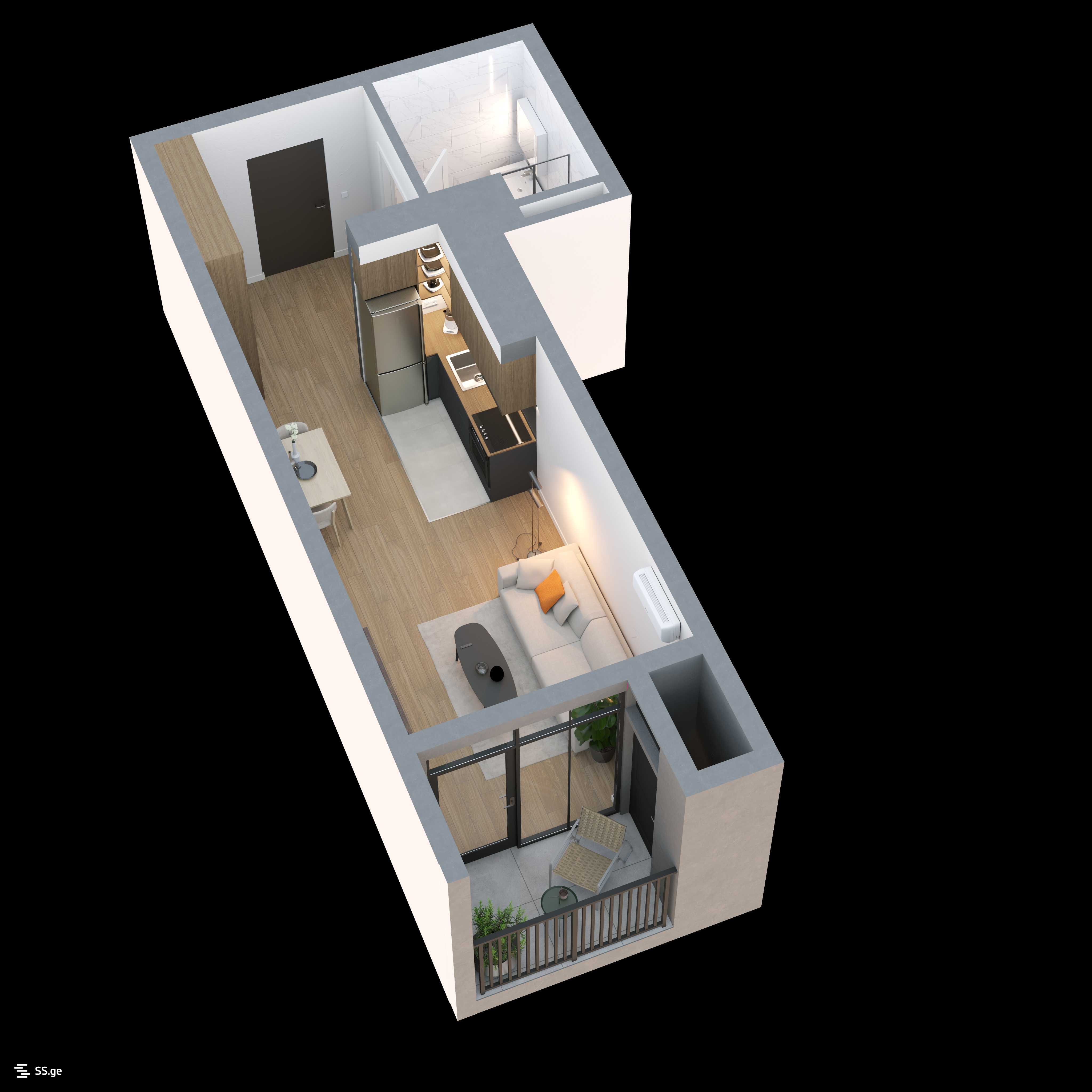 1 room Flat For Sale. Didi digomi, Tbilisi