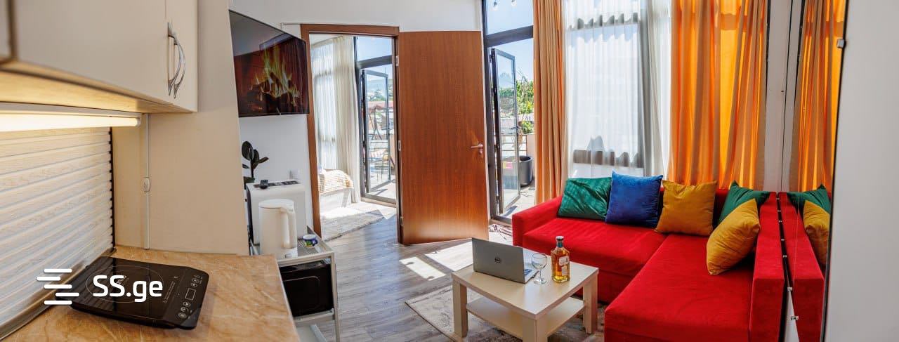 2 Room Flat Daily Rent. Chugureti view 1