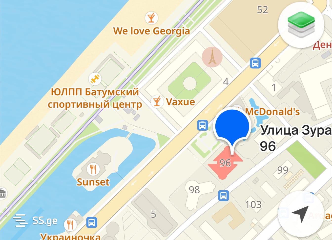 3 room Flat For Sale. Batumi - Aanzicht 6