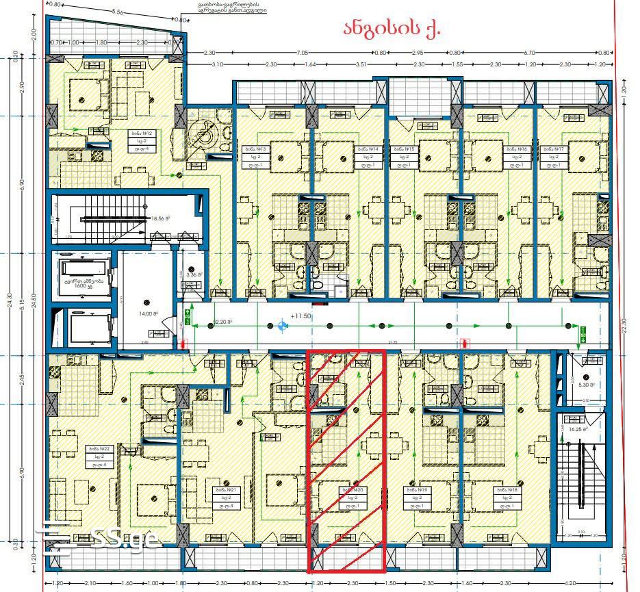 1 room Flat For Sale. Batumi - Ansicht 4