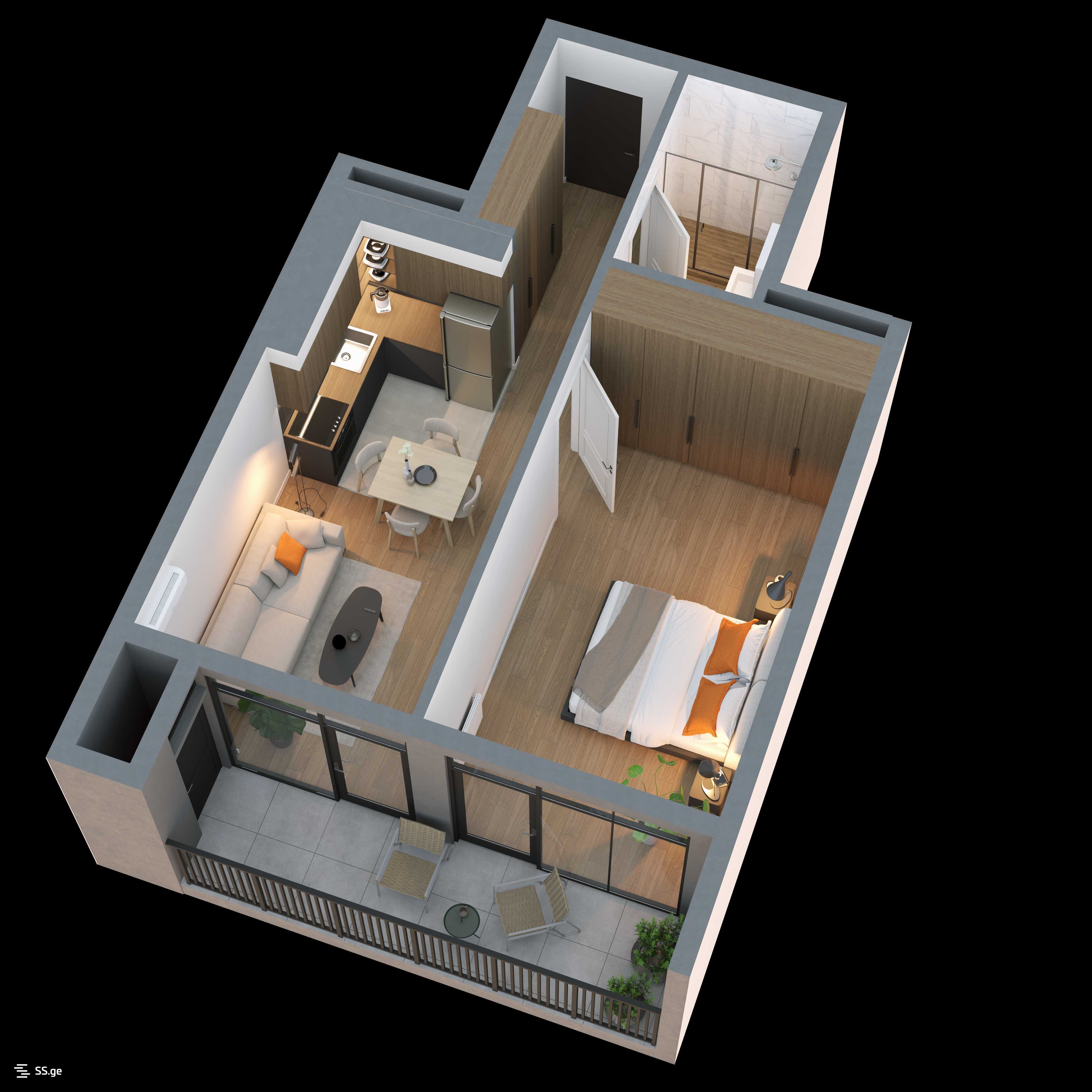 2 Room Flat For Sale view 2