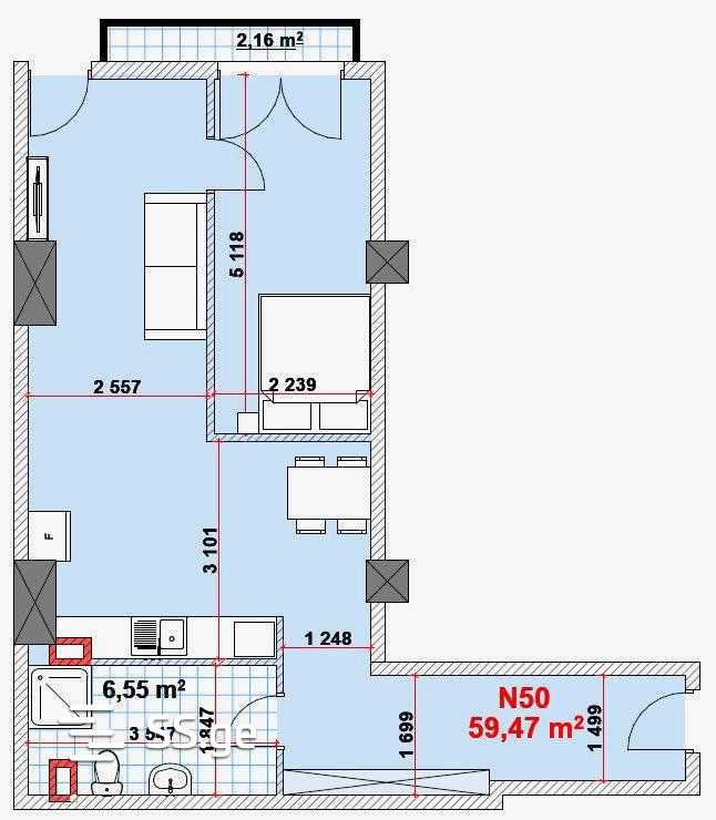 2 room Flat For Sale. Saburtalo - Bild 6