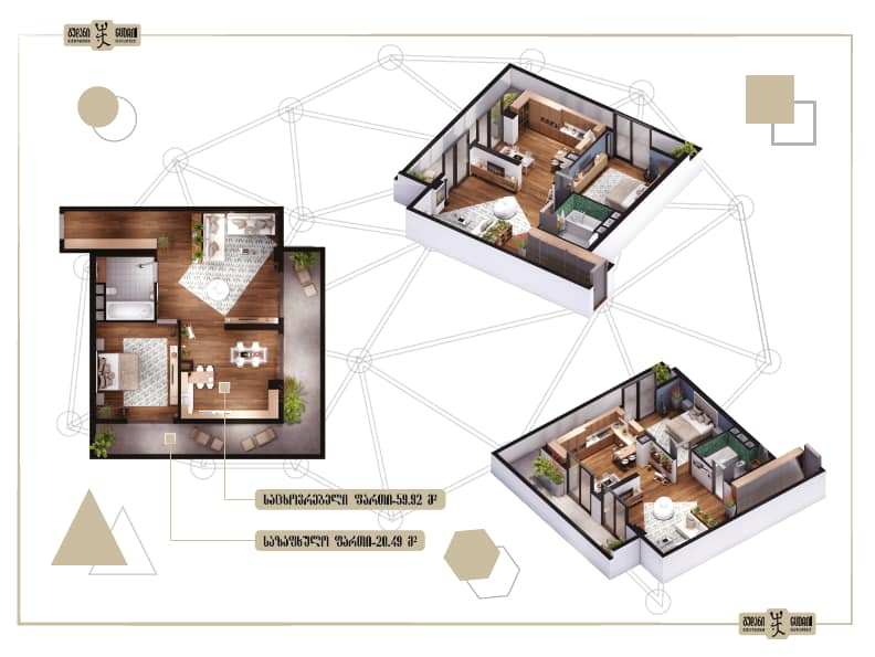 Продажа 3-комната Квартира view 1