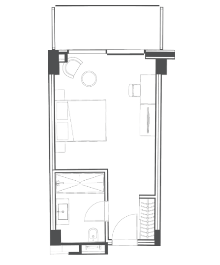 1 Room Flat For Sale view 1