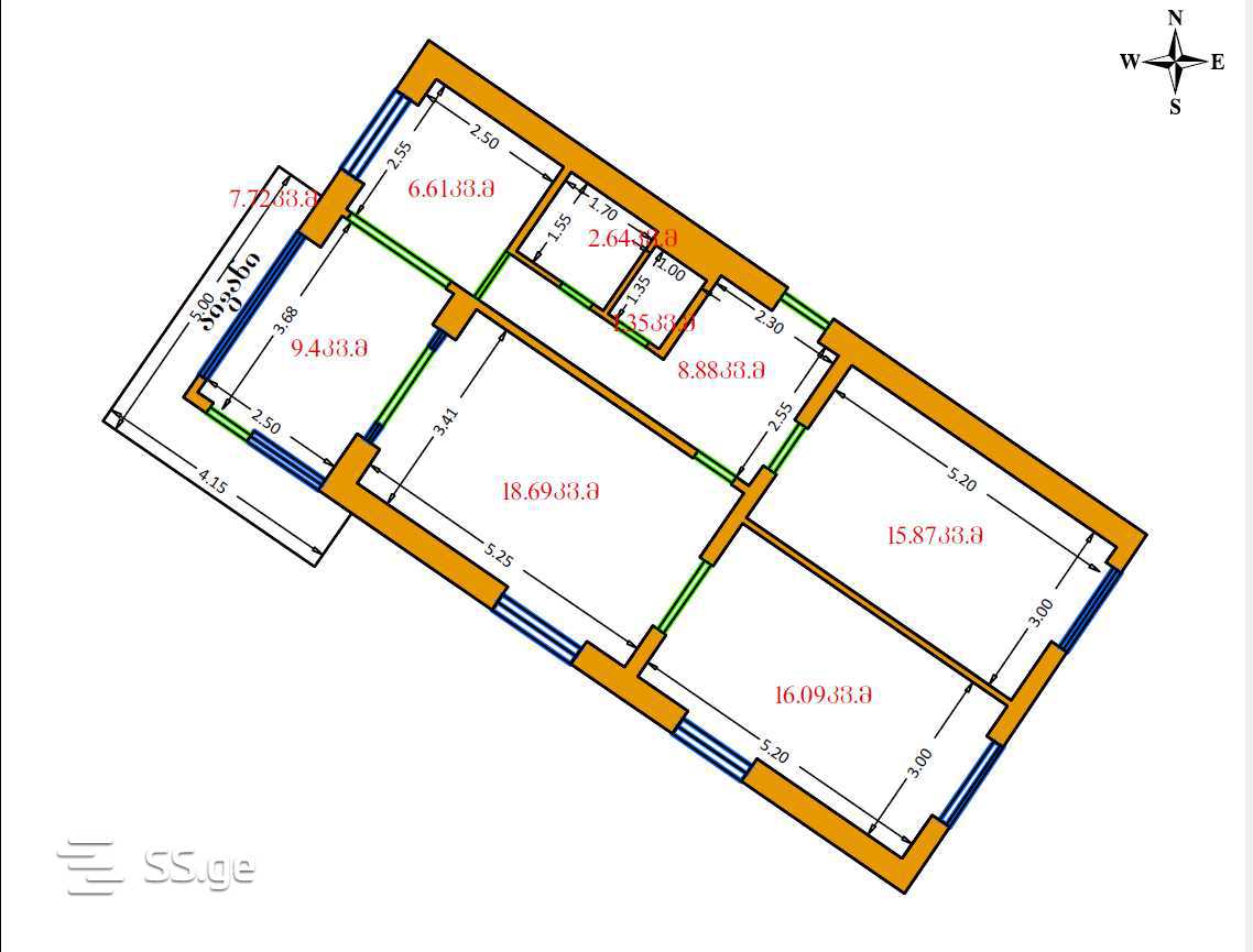 4 Room Flat For Sale view 2