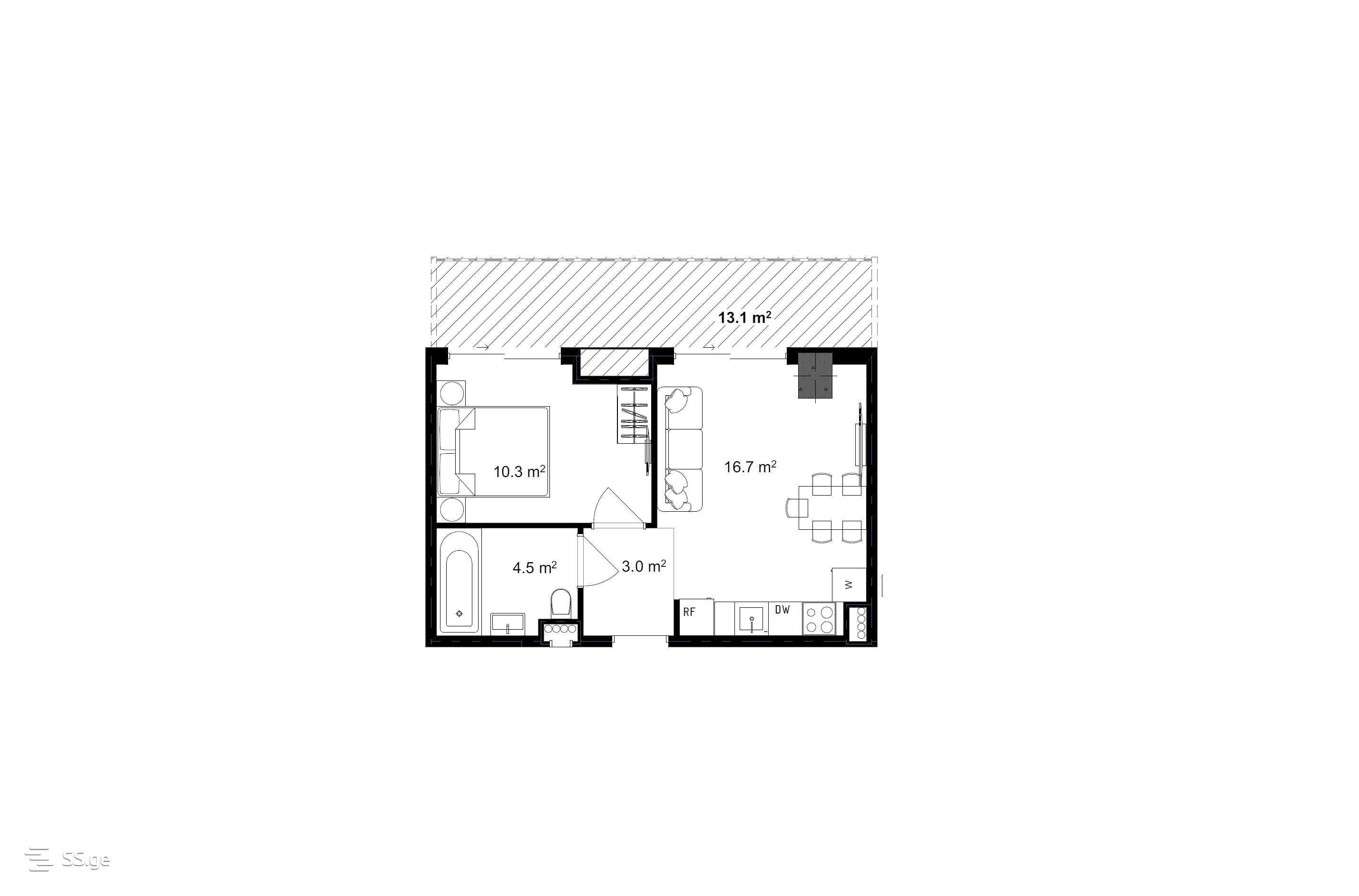 2 room Flat For Sale. Nutsubidze plateau - Widok 2