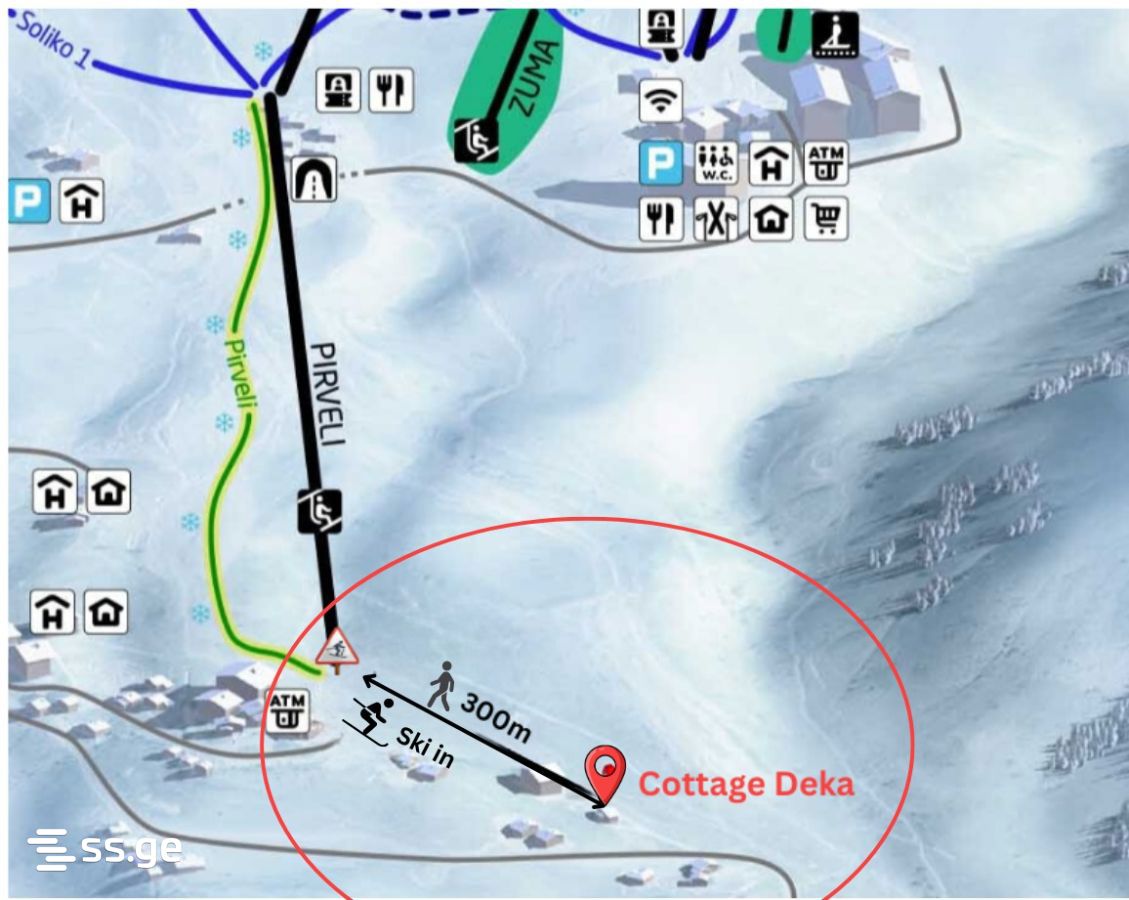 2 Room Summer Cottage Daily Rent. Gudauri view 14
