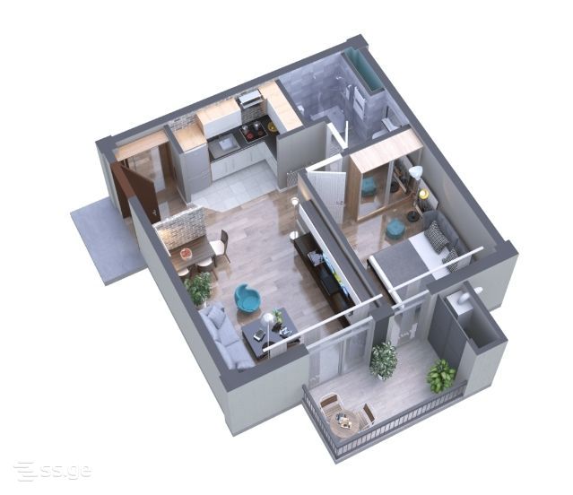 2 room Flat For Sale. Samgori - Vista 2