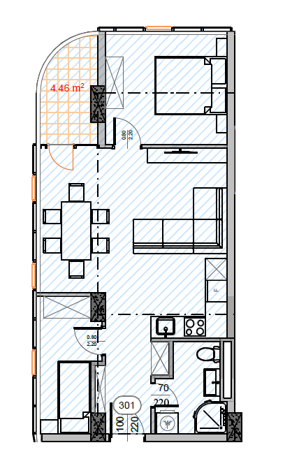 3 Room Flat For Sale view 2