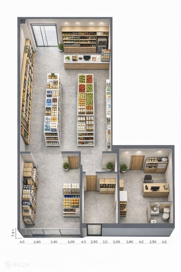 Commercial Space For Rent. Samtredia view 1