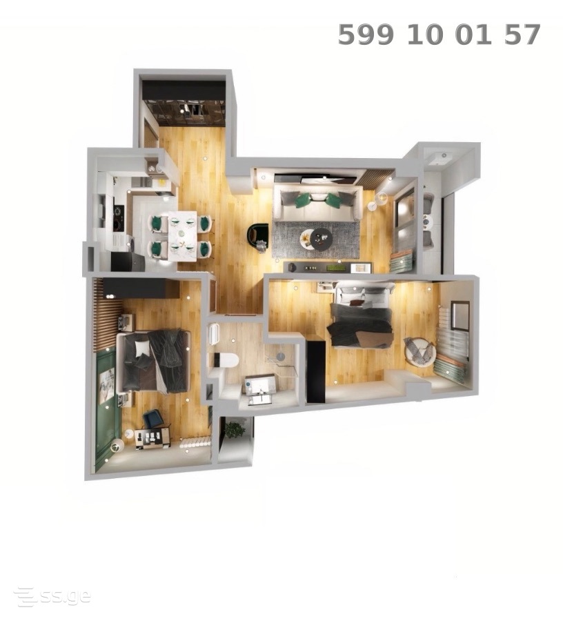 2 room Flat For Sale. Samgori - Ansicht 2