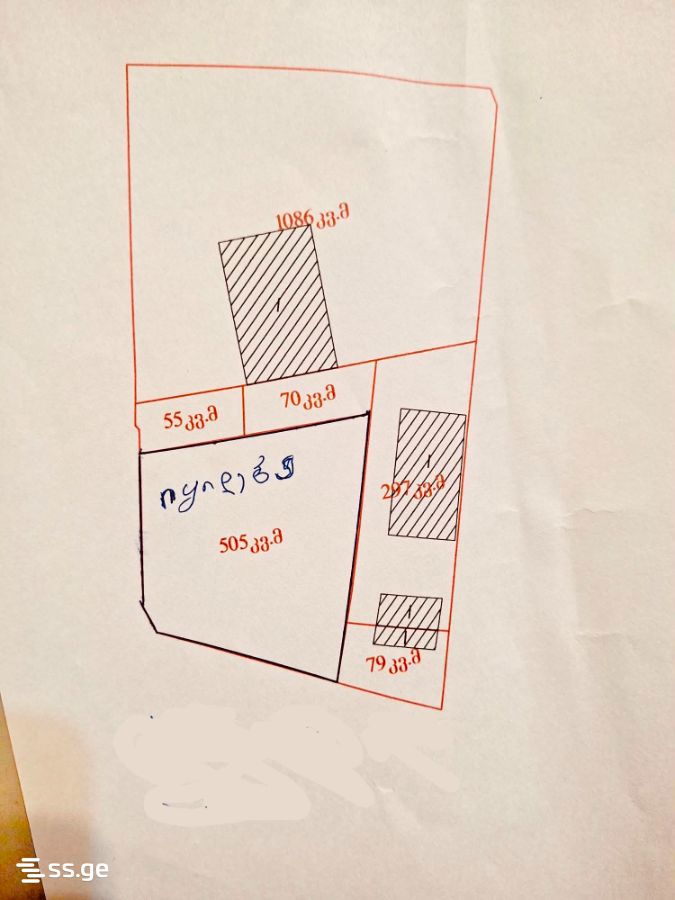 Land For Sale. Tskneti view 2