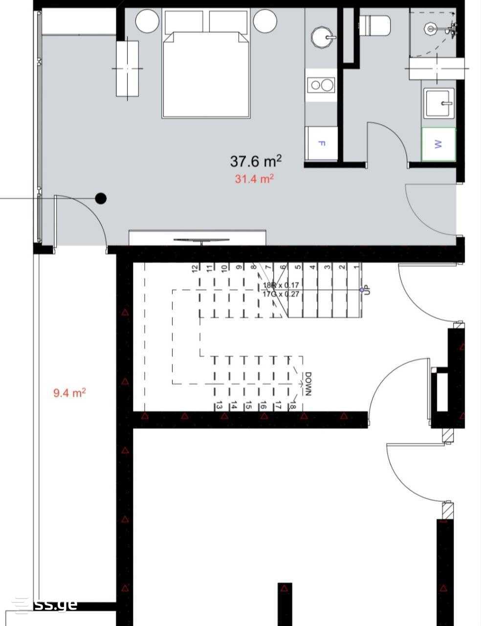 Продажа 1-комната Квартира view 3