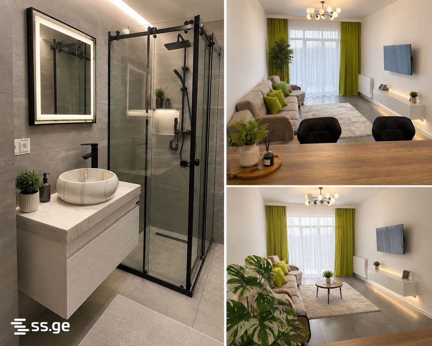 2 room Flat Daily rent. Gldani - Bild 3