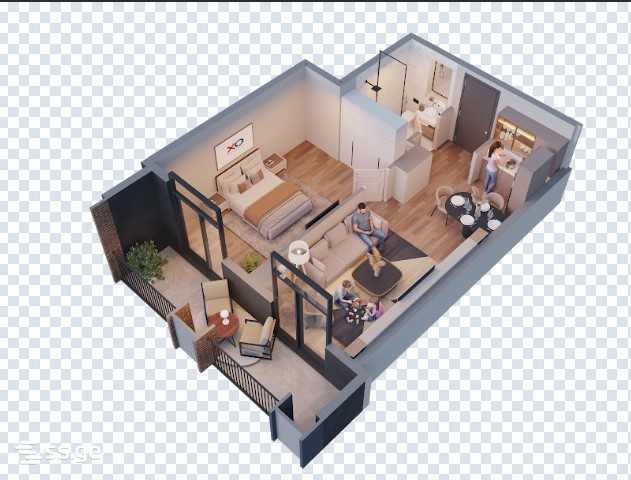 2 room Flat For Sale. Gldani - Vista 2