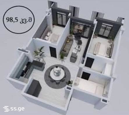 3 Room Flat For Sale view 2