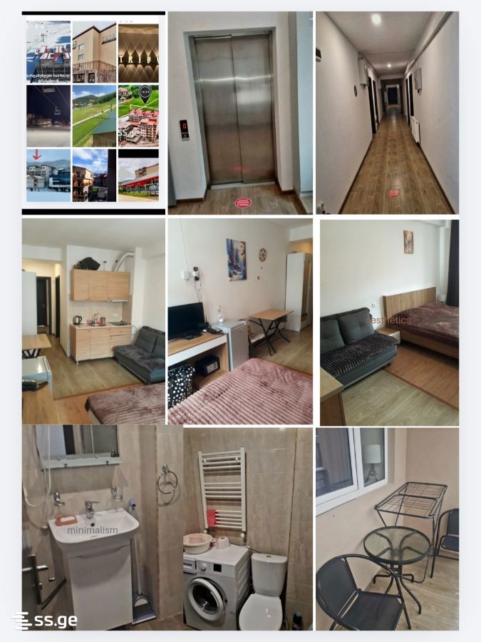 1 Room Flat Daily Rent. Bakuriani view 6