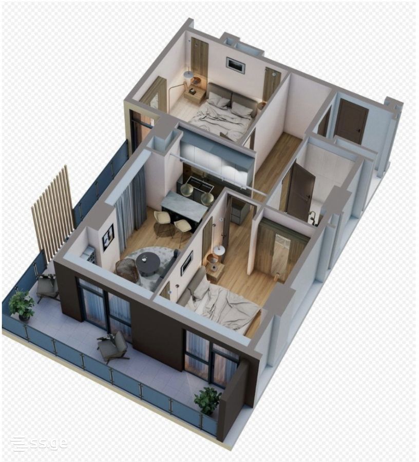 3 Room Flat For Sale, 1 of 2