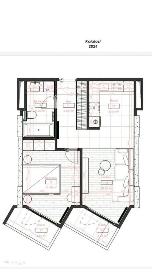 2 room Flat For Sale. Batumi - Bild 4