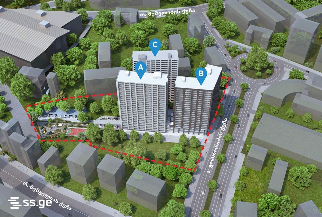 3 room Flat For Sale. Mukhiani - Ansicht 2