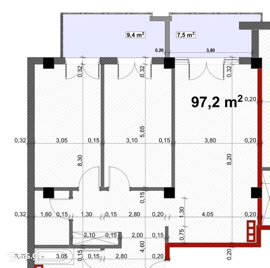 3 room Flat For Sale. Vake - Vista 3