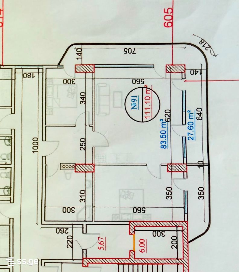 Продажа 3-комната Квартира view 3